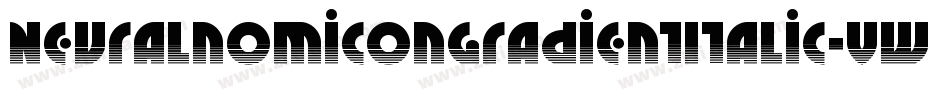 NeuralnomiconGradientItalic-vwL4字体转换