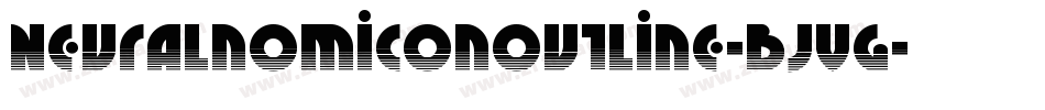 NeuralnomiconOutline-BJVG字体转换