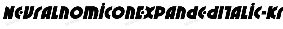 NeuralnomiconExpandedItalic-Krnl字体转换