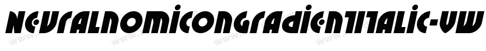 NeuralnomiconGradientItalic-vwL4字体转换