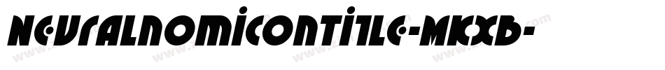 NeuralnomiconTitle-MKxB字体转换