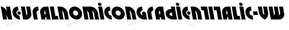 NeuralnomiconGradientItalic-vwL4字体转换