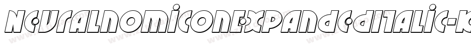 NeuralnomiconExpandedItalic-Krnl字体转换