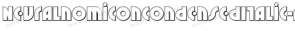 NeuralnomiconCondensedItalic-89KJ字体转换 NeuralnomiconCondensedItalic-89KJ字体转换