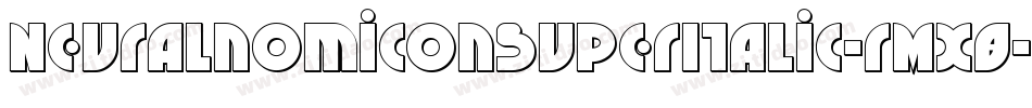 NeuralnomiconSuperItalic-rMX8字体转换