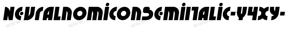 NeuralnomiconSemiItalic-Y4xy字体转换