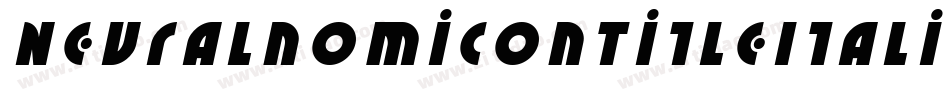 NeuralnomiconTitleItalic-KrqZ字体转换