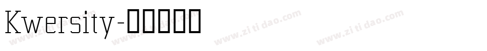 Kwersity字体转换