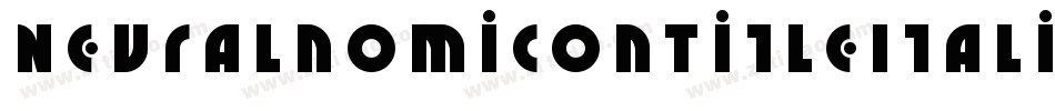 NeuralnomiconTitleItalic-KrqZ字体转换
