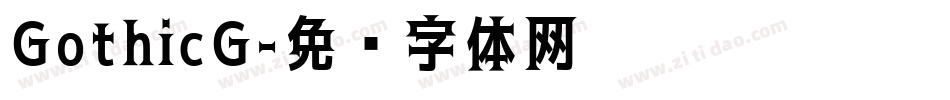 GothicG字体转换