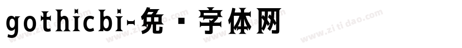 gothicbi字体转换