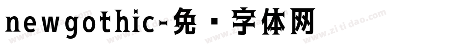newgothic字体转换