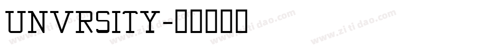 UNVRSITY字体转换