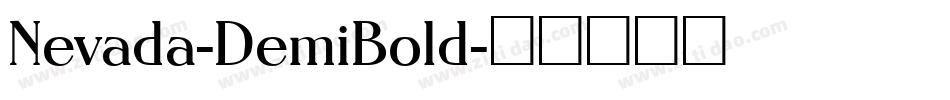 Nevada-DemiBold字体转换