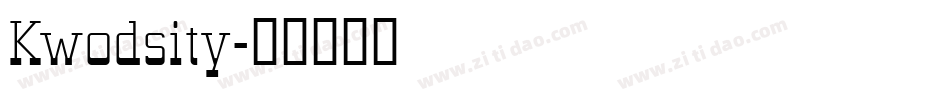 Kwodsity字体转换