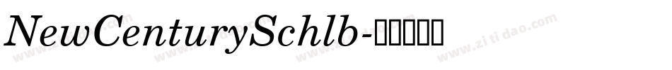 NewCenturySchlb字体转换