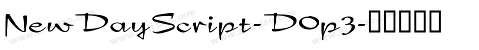 NewDayScript-D0p3字体转换