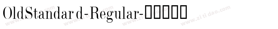 OldStandard-Regular字体转换