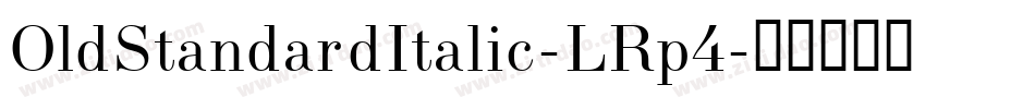 OldStandardItalic-LRp4字体转换