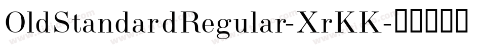 OldStandardRegular-XrKK字体转换