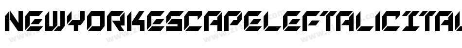 NewYorkEscapeLeftalicItalic-G2OG字体转换