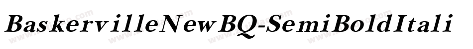 BaskervilleNewBQ-SemiBoldItalic字体转换