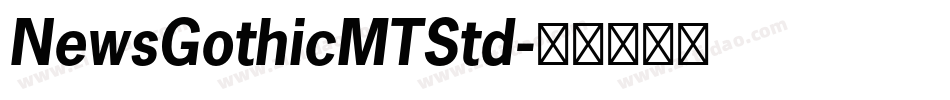 NewsGothicMTStd字体转换