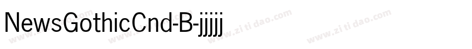 NewsGothicCnd-B字体转换