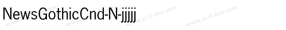 NewsGothicCnd-N字体转换