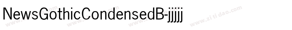 NewsGothicCondensedB字体转换