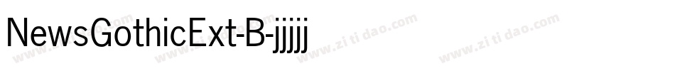 NewsGothicExt-B字体转换