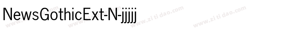 NewsGothicExt-N字体转换