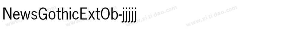 NewsGothicExtOb字体转换