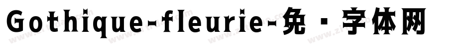 Gothique-fleurie字体转换