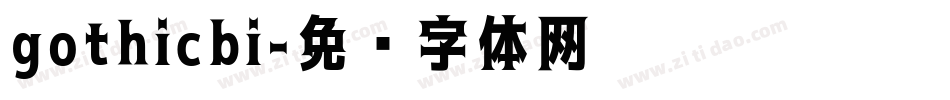 gothicbi字体转换
