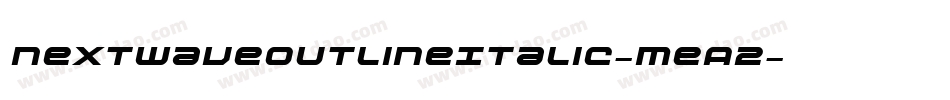 NextwaveOutlineItalic-meA2字体转换