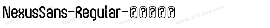 NexusSans-Regular字体转换