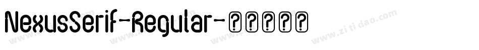 NexusSerif-Regular字体转换