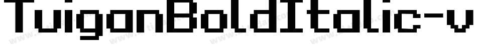 TuiganBoldItalic-vGG9字体转换