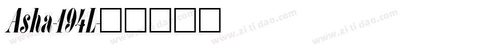 Asha-194L字体转换