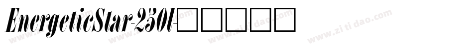EnergeticStar-250l字体转换