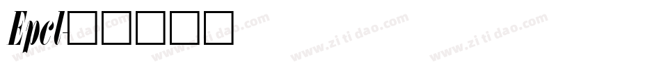 Epcl字体转换