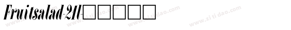 Fruitsalad-21l字体转换
