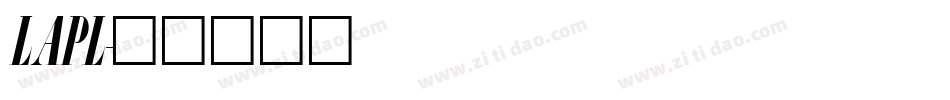LAPL字体转换