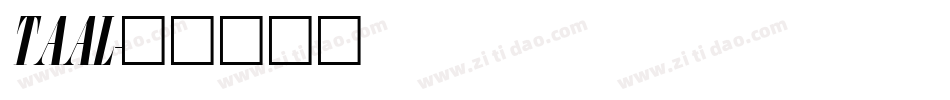 TAAL字体转换