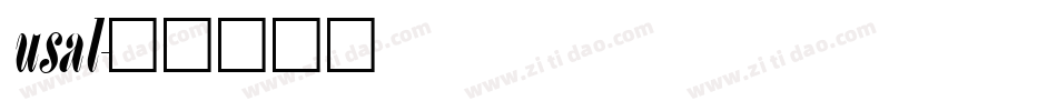 usal字体转换