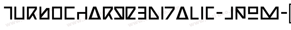 TurboCharge3DItalic-JPOM字体转换