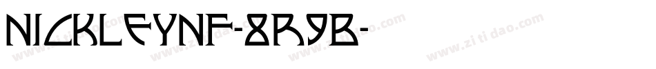 NickleyNf-8R9B字体转换