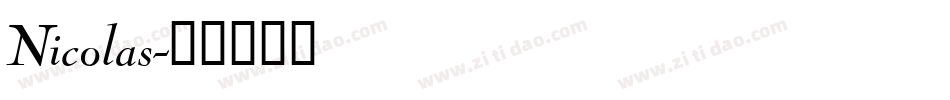 Nicolas字体转换