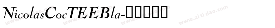 NicolasCocTEEBla字体转换